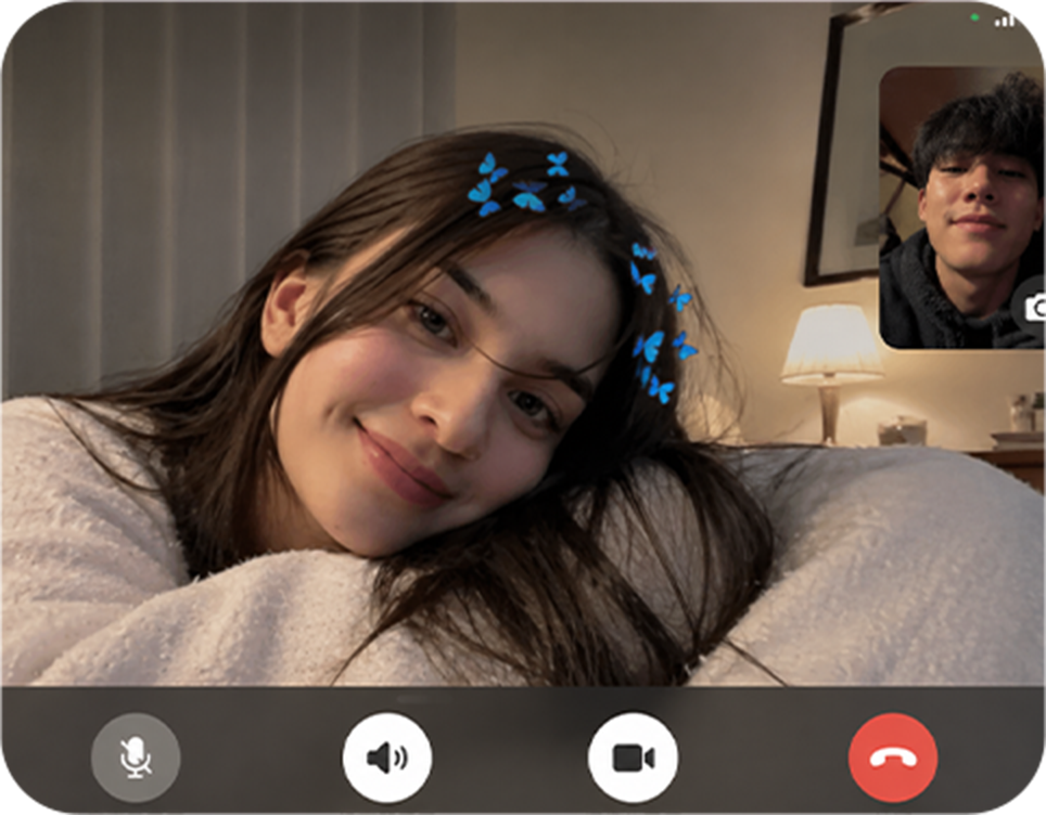 Private video conversation