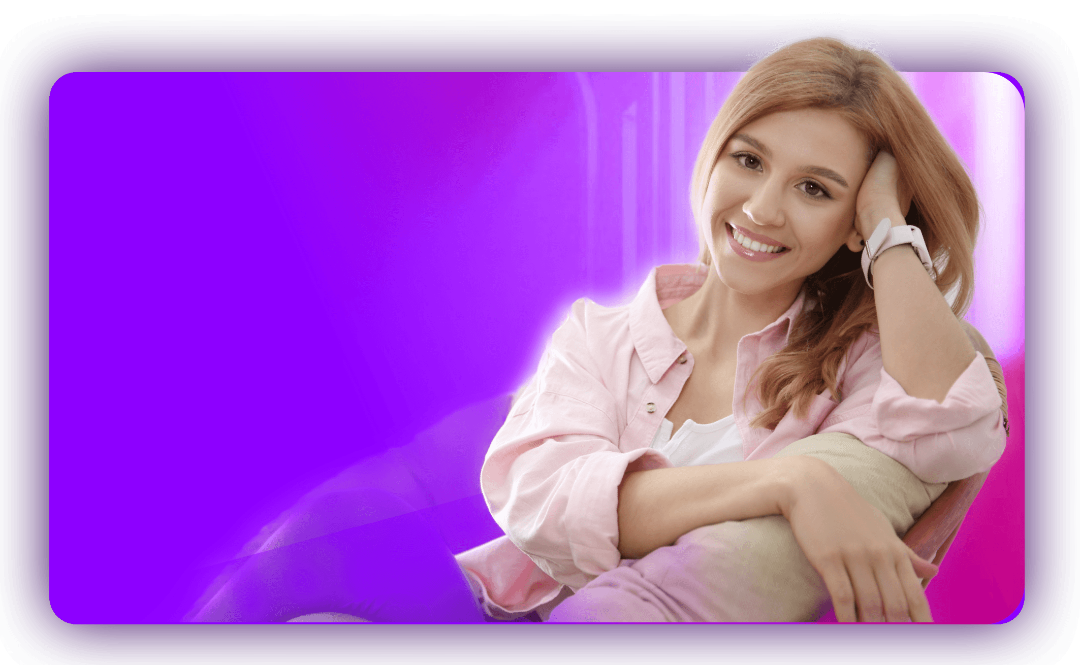 Woman enjoying ViaChat video chat
